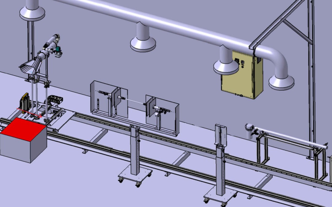 Un banc feu au kérosène élaboré au Test Center du Groupe 6NAPSE